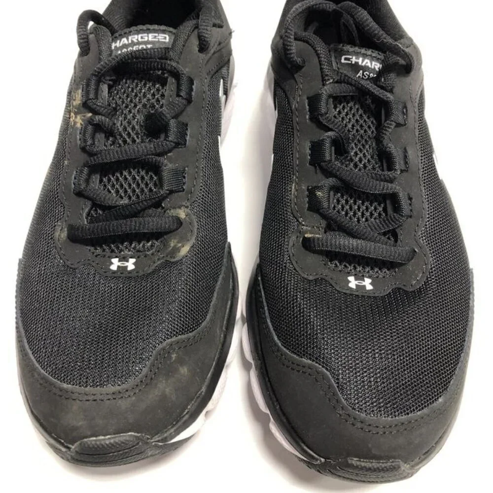 Under Armour Men’s Charged Assert 9, Black Running Shoes, Size 8M